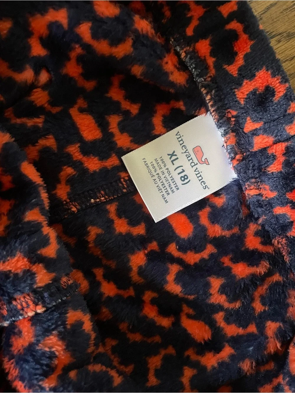 Vineyard Vines - Kids Black and Orange Bat Print Lounge Pants - Size 18/XL